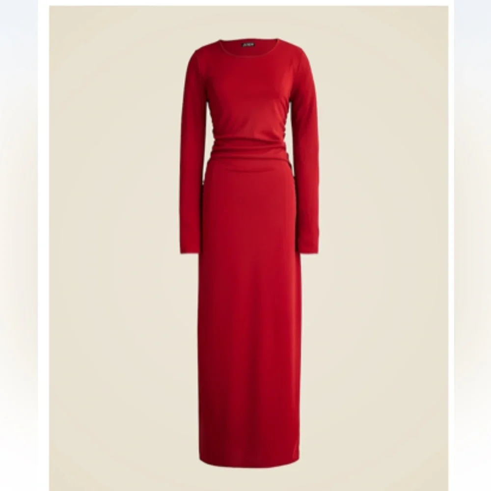 J. Crew Long sleeve dress in jersey crepe